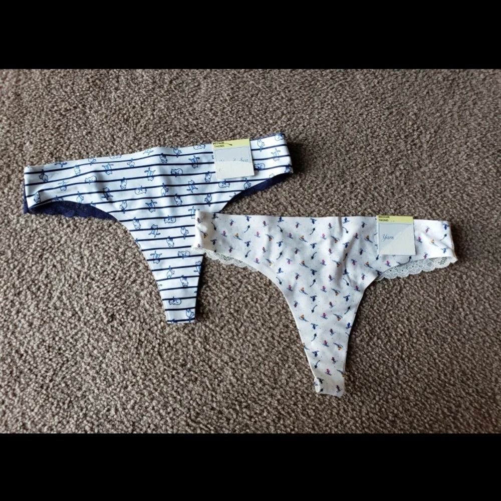 Yarn and sea thongs panties MEDIUM